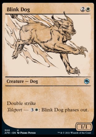 (300) Magic The Gathering Adventures in the Forgotten Realms: Extras Single: Blink Dog  Uncommon