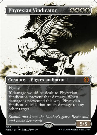(300) Magic The Gathering Phyrexia: All Will Be One: Extras Single: Phyrexian Vindicator (V.1) Holo Mythic