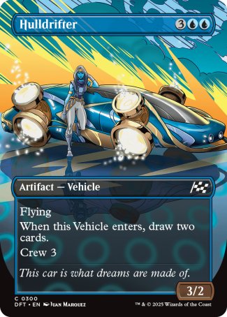 (300) Magic The Gathering Aetherdrift: Extras Single: Hulldrifter Holo Common