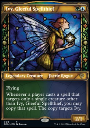 (300) Magic The Gathering Dominaria United: Extras Single: Ivy, Gleeful Spellthief (V.1)  Rare