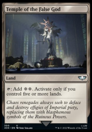 (300) Magic The Gathering Universes Beyond: Warhammer 40000 Single: Temple of the False God Holo Uncommon