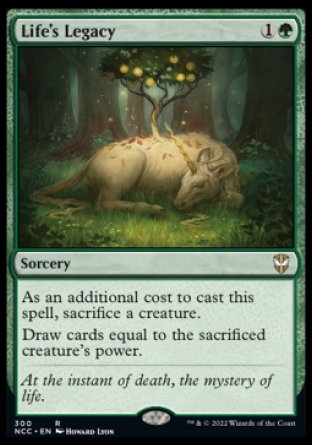 (300) Magic The Gathering Commander: Streets of New Capenna Single: Life's Legacy  Rare