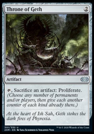 (301/332) Magic The Gathering Double Masters Single: Throne of Geth Holo Uncommon