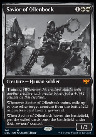 (301) Magic The Gathering Innistrad: Double Feature Single: Savior of Ollenbock  Mythic