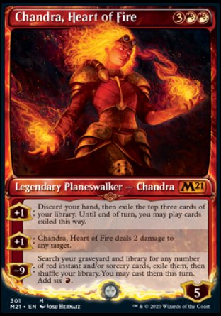 (301) Magic The Gathering Core 2021: Extras Single: Chandra, Heart of Fire (V.2) Holo Mythic