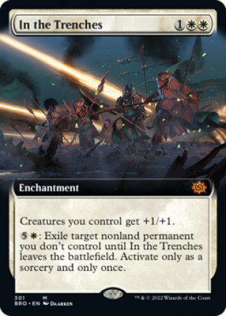 (301) Magic The Gathering The Brothers' War: Extras Single: In the Trenches Holo Mythic
