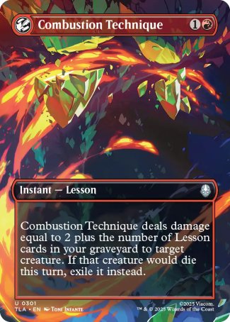(301) Magic The Gathering Magic: The Gathering | Avatar: The Last Airbender: Extras Single: Combustion Technique Holo Uncommon