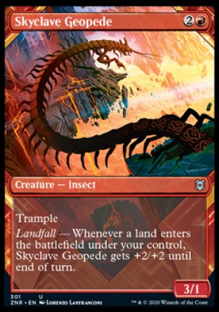 (301) Magic The Gathering Zendikar Rising: Extras Single: Skyclave Geopede Holo Uncommon