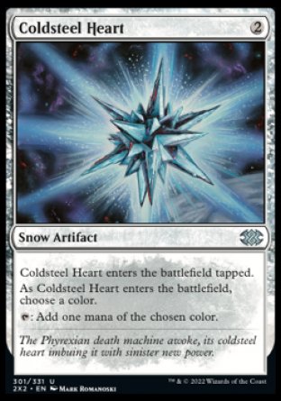 (301) Magic The Gathering Double Masters 2022 Single: Coldsteel Heart Holo Uncommon