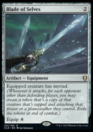 (301) Magic The Gathering Commander Legends: Battle for Baldur's Gate Single: Blade of Selves  Rare