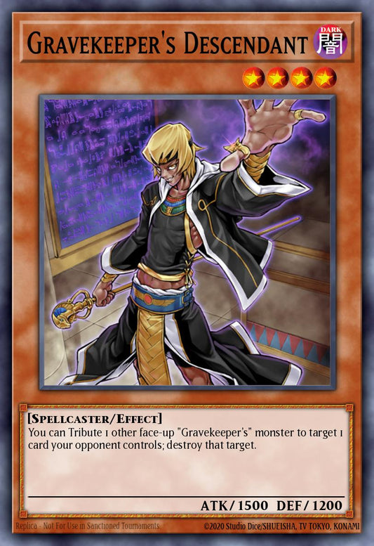 (028) YuGiOh TCG ABPF: Absolute Powerforce Single: Gravekeeper's Descendant  Rare