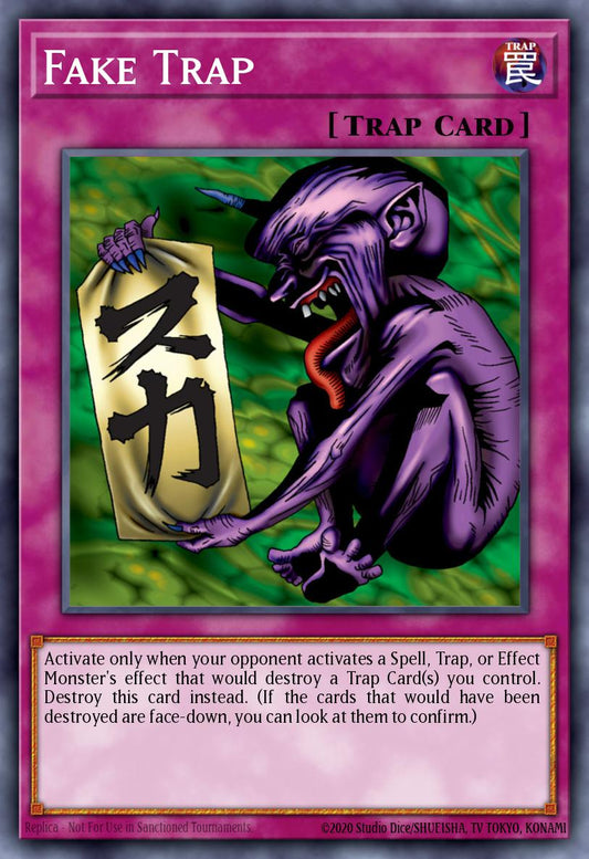 (EN056) YuGiOh TCG MRD: Metal Raiders Single: Fake Trap (V.3 - Rare)  Rare