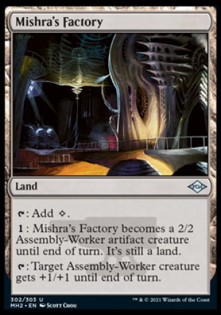 (302) Magic The Gathering Modern Horizons 2 Single: Mishra's Factory (V.1) Holo Uncommon