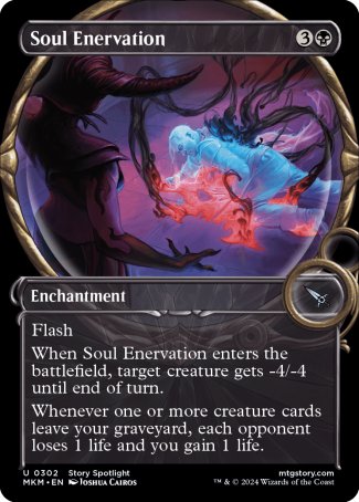 (302) Magic The Gathering Murders at Karlov Manor: Extras Single: Soul Enervation  Uncommon