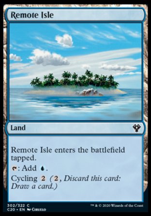 (302/322) Magic The Gathering Commander: Ikoria Single: Remote Isle  Common