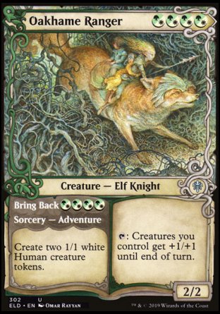 (302) Magic The Gathering Throne of Eldraine: Extras Single: Oakhame Ranger // Bring Back  Uncommon