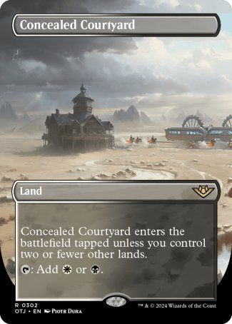 (302) Magic The Gathering Outlaws of Thunder Junction: Extras Single: Concealed Courtyard  Rare