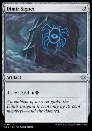 (302) Magic The Gathering Commander: The Lost Caverns of Ixalan Single: Dimir Signet  Uncommon