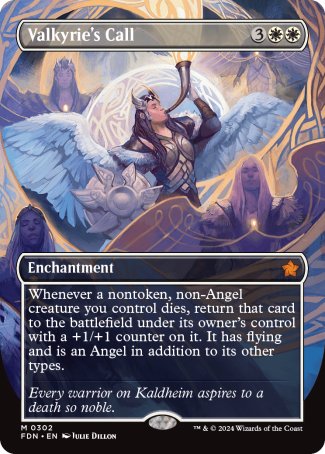 (302) Magic The Gathering Magic: The Gathering Foundations: Extras Single: Valkyrie's Call (V.1)  Mythic