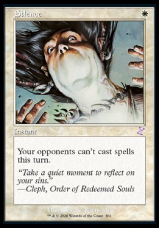 (302) Magic The Gathering Time Spiral Remastered: Extras Single: Silence Holo Time Shifted