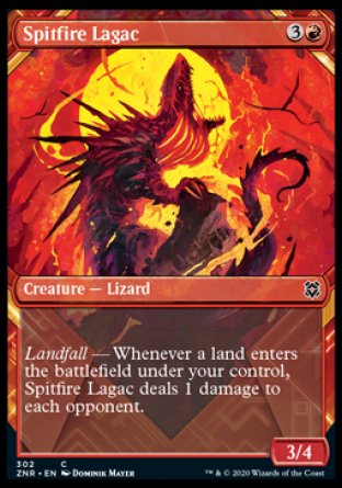 (302) Magic The Gathering Zendikar Rising: Extras Single: Spitfire Lagac  Common