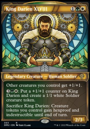 (303) Magic The Gathering Dominaria United: Extras Single: King Darien XLVIII (V.1) Holo Rare
