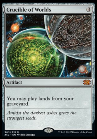 (303) Magic The Gathering Double Masters 2022 Single: Crucible of Worlds  Mythic