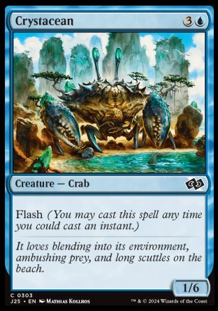(303) Magic The Gathering Foundations Jumpstart Single: Crystacean  Common