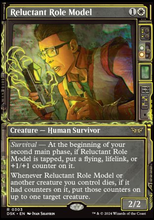 (303) Magic The Gathering Duskmourn: House of Horror: Extras Single: Reluctant Role Model (V.2)  Rare
