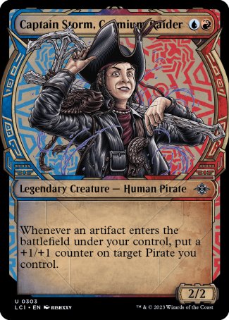 (303) Magic The Gathering The Lost Caverns of Ixalan: Extras Single: Captain Storm, Cosmium Raider  Uncommon