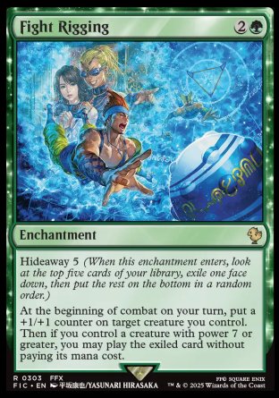 (303) Magic The Gathering Commander: Magic: The Gathering - FINAL FANTASY Single: Fight Rigging  Rare