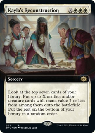 (303) Magic The Gathering The Brothers' War: Extras Single: Kayla's Reconstruction Holo Rare