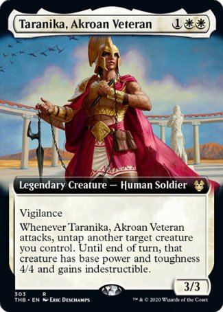 (303) Magic The Gathering Theros Beyond Death: Extras Single: Taranika, Akroan Veteran  Rare