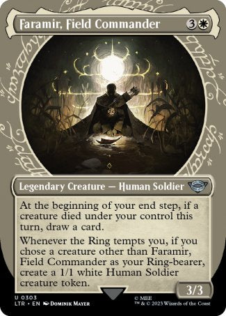 (303) Magic The Gathering The Lord of the Rings: Tales of Middle-earth: Extras Single: Faramir, Field Commander Holo Uncommon