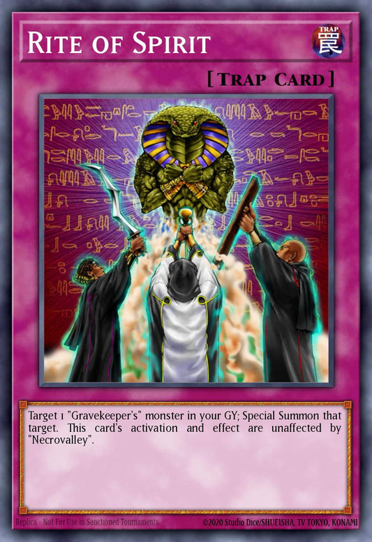 (196) YuGiOh TCG LCYW: Legendary Collection 3: Mega Pack Single: Rite of Spirit  Common