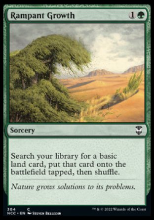 (304) Magic The Gathering Commander: Streets of New Capenna Single: Rampant Growth  Common