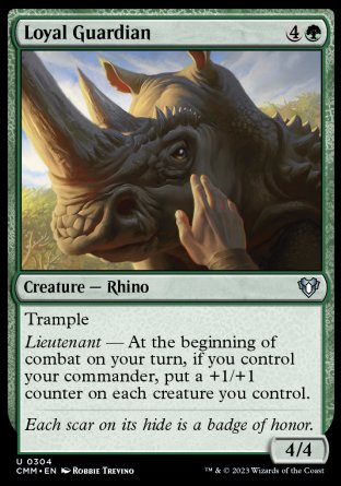(304) Magic The Gathering Commander Masters Single: Loyal Guardian  Uncommon