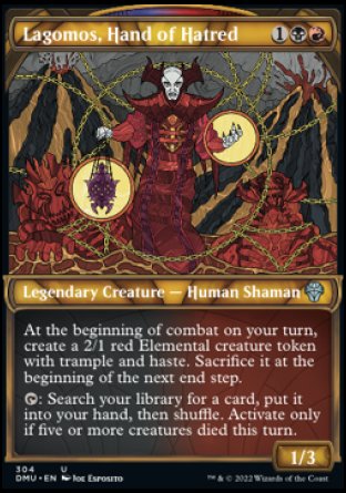 (304) Magic The Gathering Dominaria United: Extras Single: Lagomos, Hand of Hatred (V.1)  Uncommon