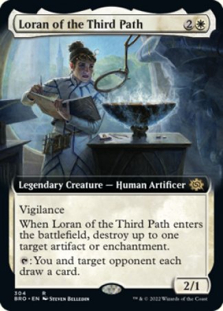 (304) Magic The Gathering The Brothers' War: Extras Single: Loran of the Third Path  Rare