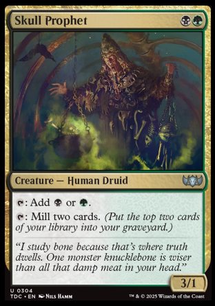 (304) Magic The Gathering Commander: Tarkir: Dragonstorm Single: Skull Prophet  Uncommon