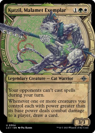 (304) Magic The Gathering The Lost Caverns of Ixalan: Extras Single: Kutzil, Malamet Exemplar  Uncommon