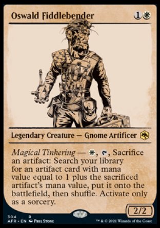 (304) Magic The Gathering Adventures in the Forgotten Realms: Extras Single: Oswald Fiddlebender Holo Rare