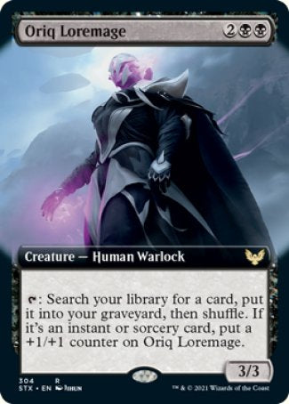 (304) Magic The Gathering Strixhaven: School of Mages: Extras Single: Oriq Loremage  Rare