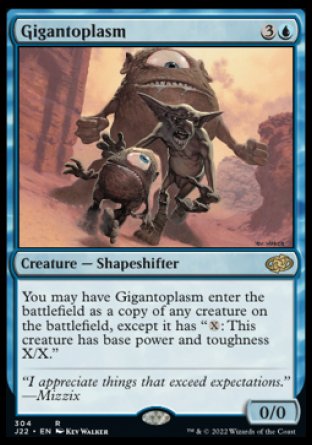 (304) Magic The Gathering Jumpstart 2022 Single: Gigantoplasm Holo Rare