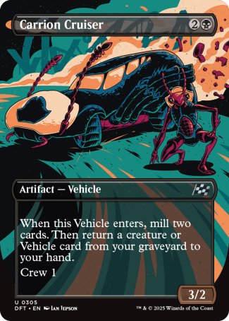 (305) Magic The Gathering Aetherdrift: Extras Single: Carrion Cruiser Holo Uncommon