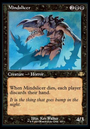 (305) Magic The Gathering Dominaria Remastered: Extras Single: Mindslicer Holo Rare