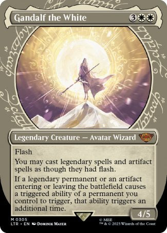 (305) Magic The Gathering The Lord of the Rings: Tales of Middle-earth: Extras Single: Gandalf the White (V.1)  Mythic