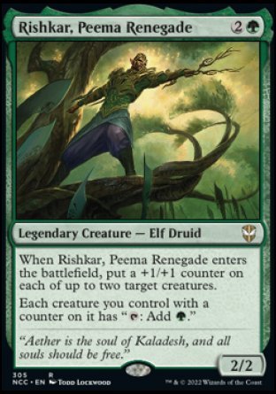 (305) Magic The Gathering Commander: Streets of New Capenna Single: Rishkar, Peema Renegade Holo Rare