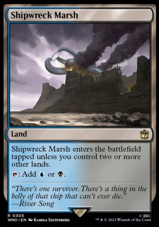 (305) Magic The Gathering Universes Beyond: Doctor Who Single: Shipwreck Marsh  Rare