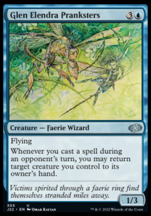 (305) Magic The Gathering Jumpstart 2022 Single: Glen Elendra Pranksters  Uncommon